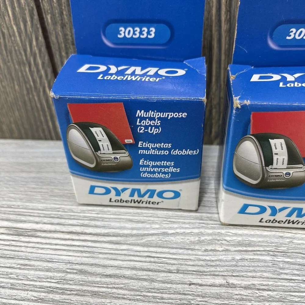 DYMO LabelWriter Multipurpose Labels 1/2 x 1 White 1000 Labels/Roll 30333 Lot 3